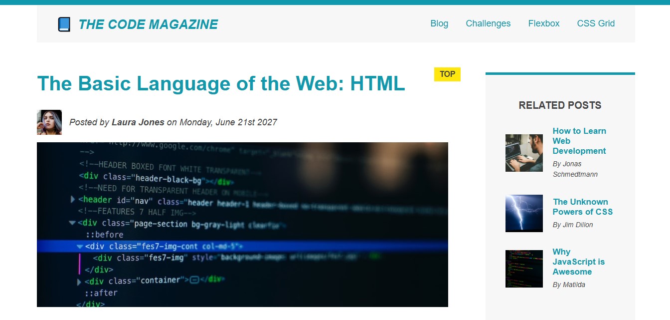 the blog magazine image