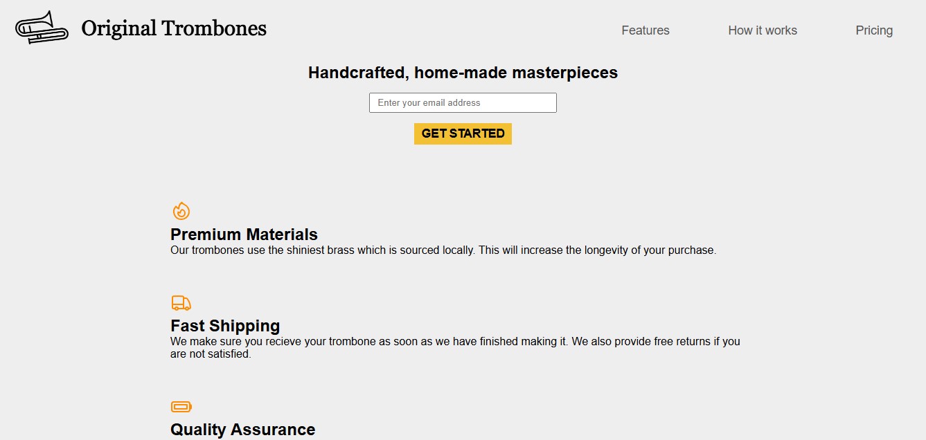 trombone landing page picture